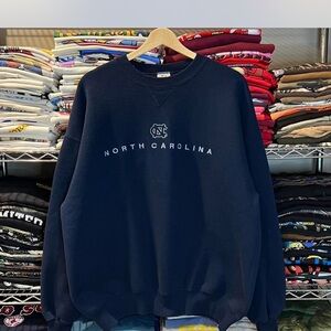 Soffe Blue Crewneck Sweater Classic Collegiate Style